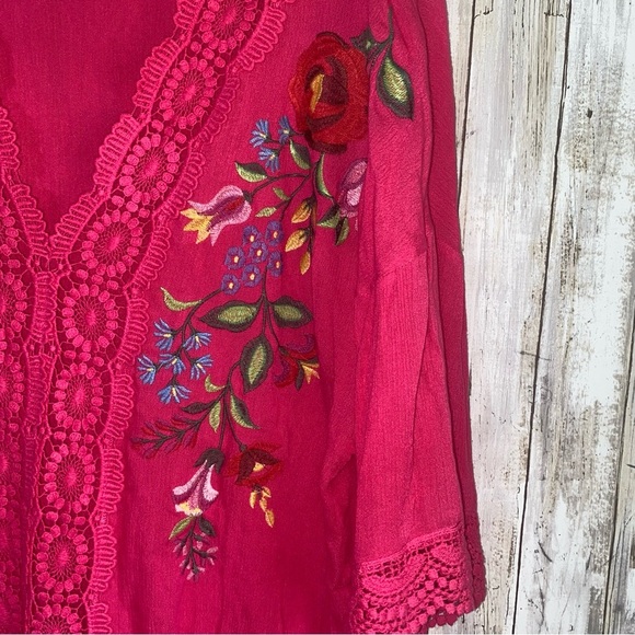 Umgee Pink Oversized Blouse - Picture 3 of 7